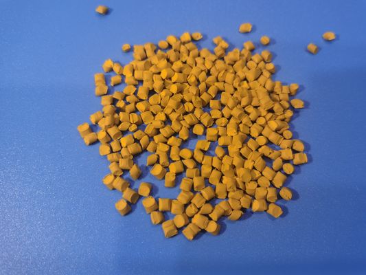 Yellow Plastic Color Masterbatch Used For Garbage Bags Injetion