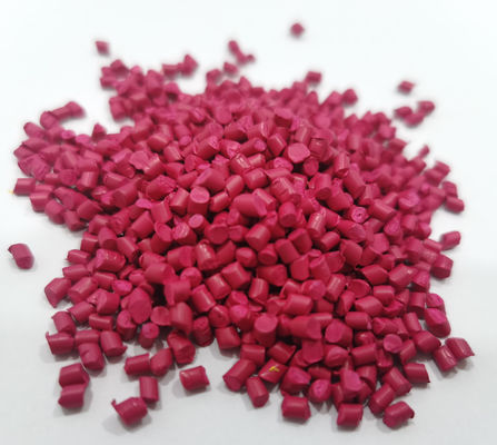 Rose Red Polypropylene Masterbatch PP Carrier Abs Plastic Pellets