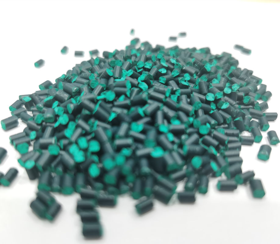 Green PE Plastic Color Masterbatch Extrusion Molding ROHS Approved
